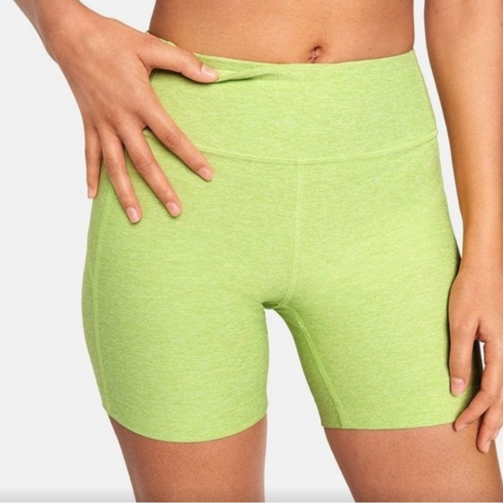 Outdoor Voices Lime Green Biker shorts - Picture 2 of 6